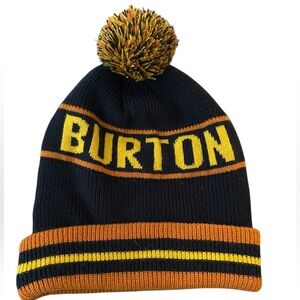 Burton Black and Orange Beanie